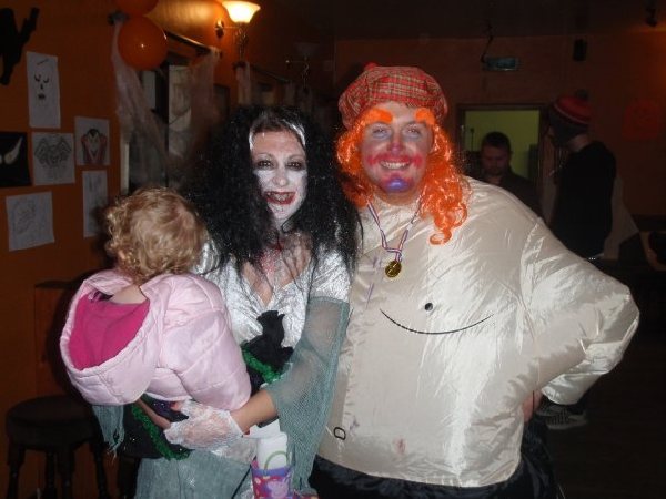 Halloween Party in the Bar. Photograph Marianne Green.